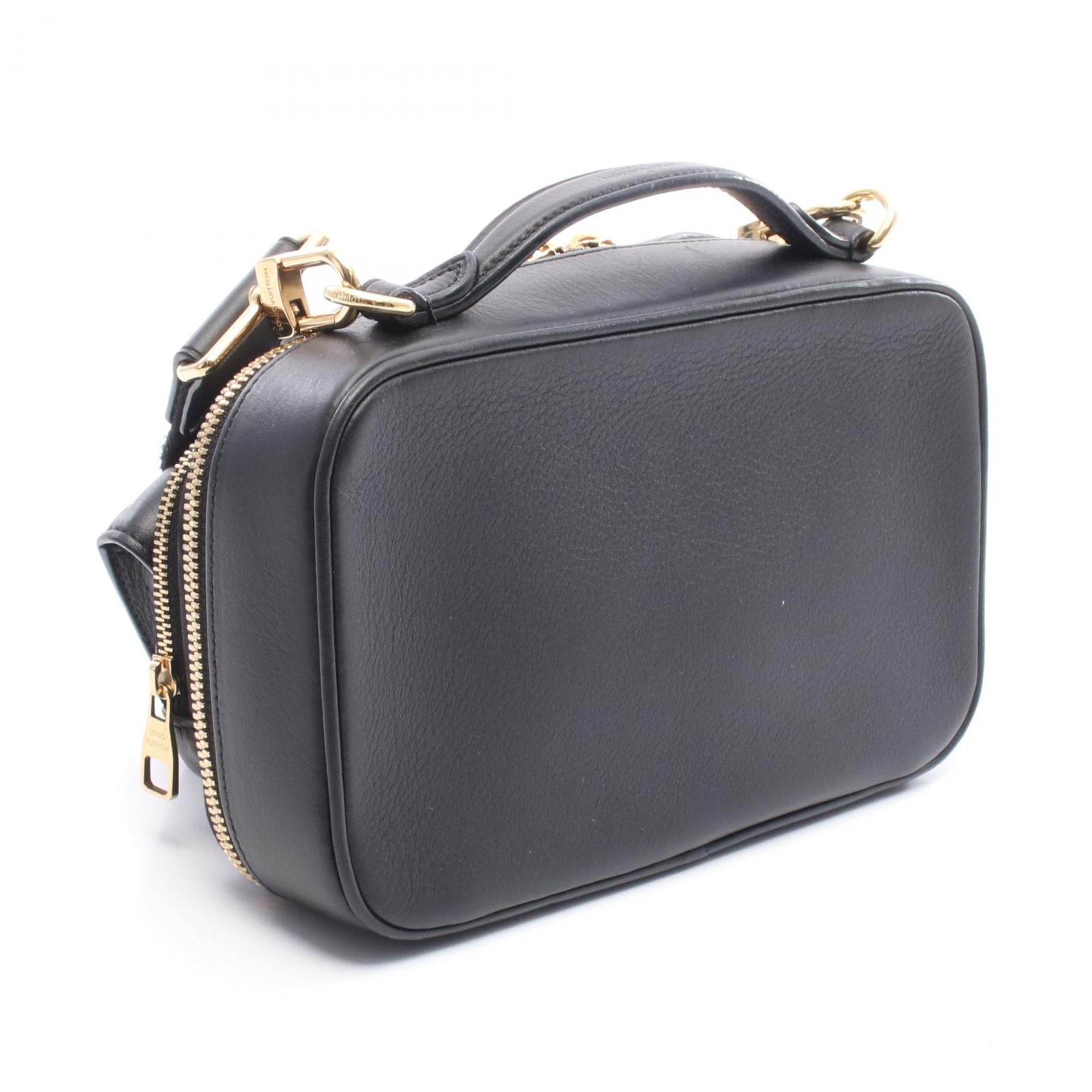 Louis Vuitton Black Leather Shoulder Bag