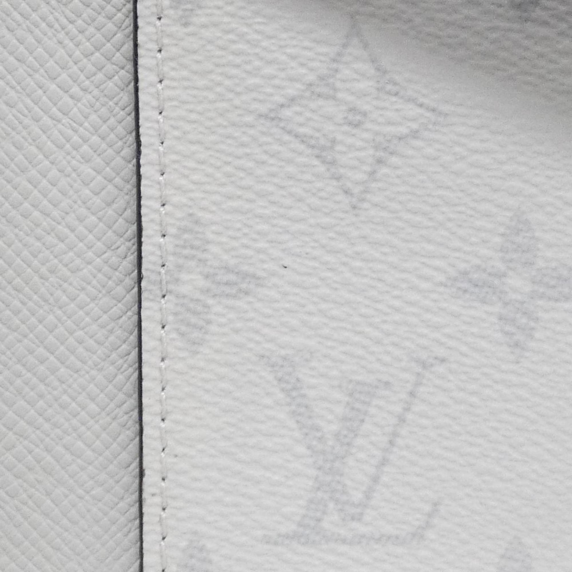 Louis Vuitton White Coated Canvas Shoulder Bag