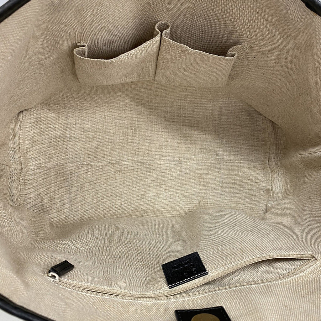 Gucci Black Leather Tote Bag (Pre-Owned)