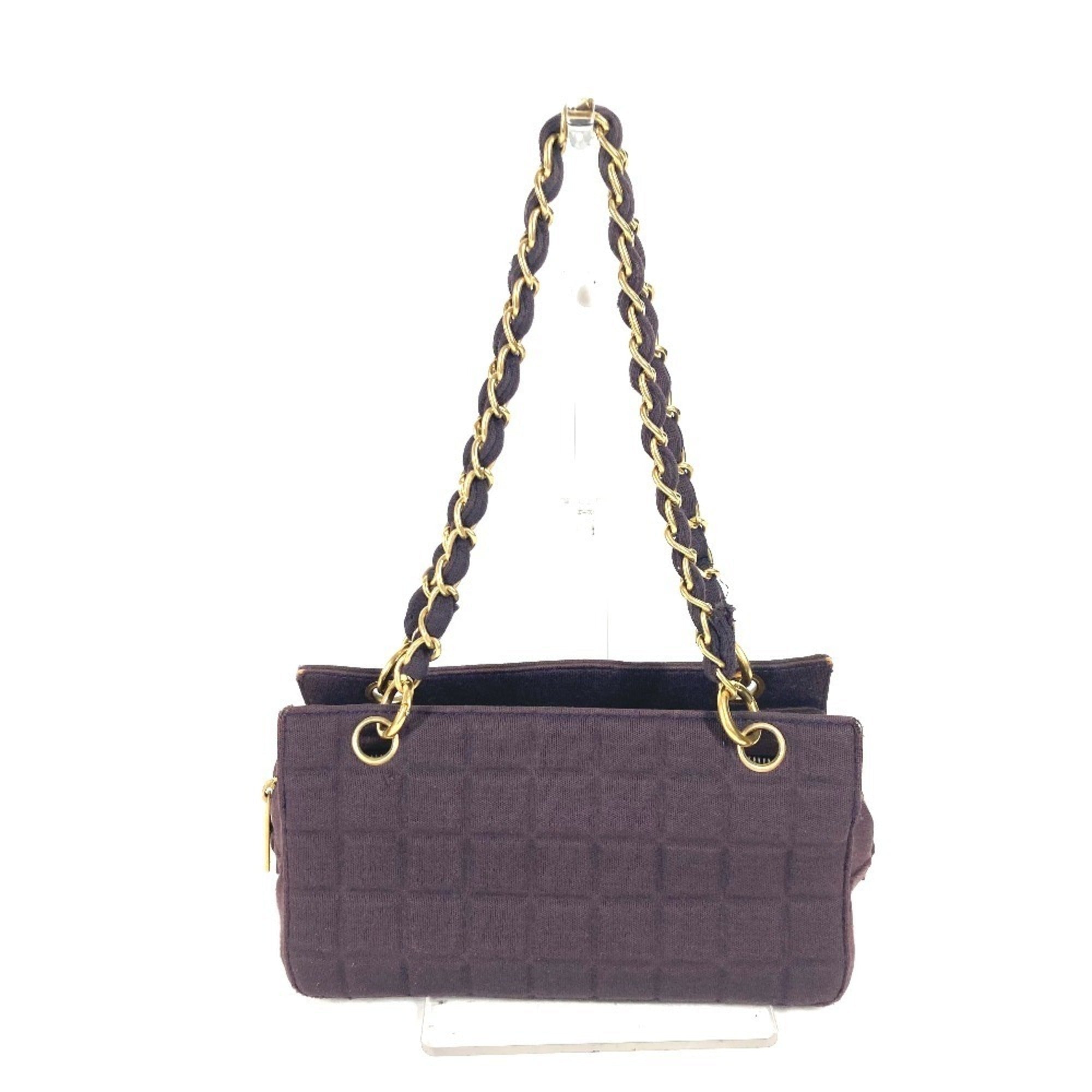 Chanel Purple Jersey Shoulder Bag
