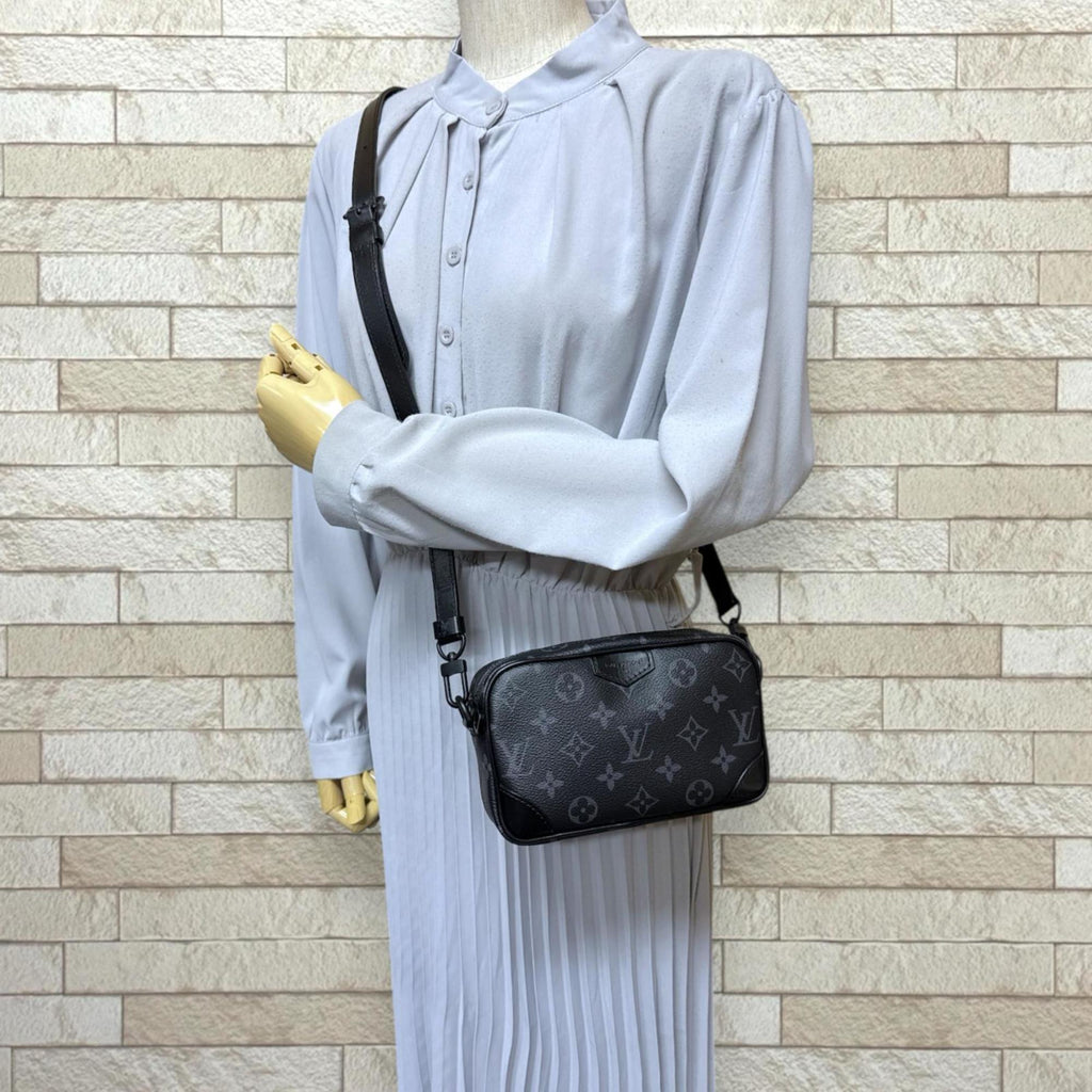 Louis Vuitton Black Monogram Eclipse Shoulder Bag