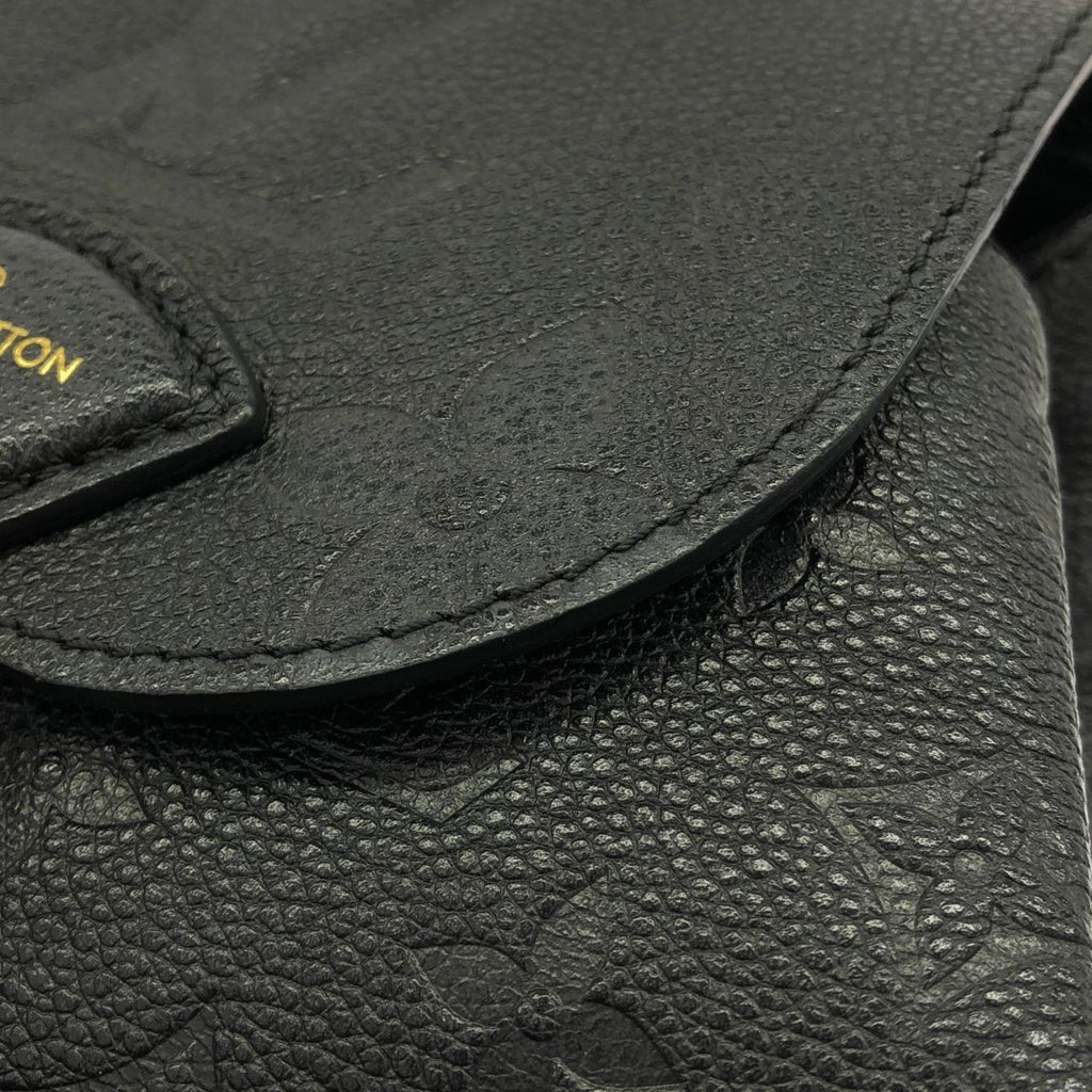Louis Vuitton Black Leather Backpack