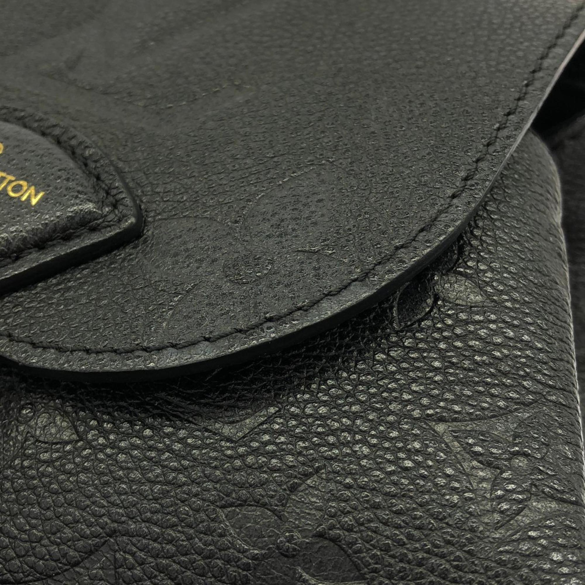 Louis Vuitton Black Leather Backpack
