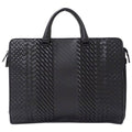 Bottega Veneta Black Leather Briefcase