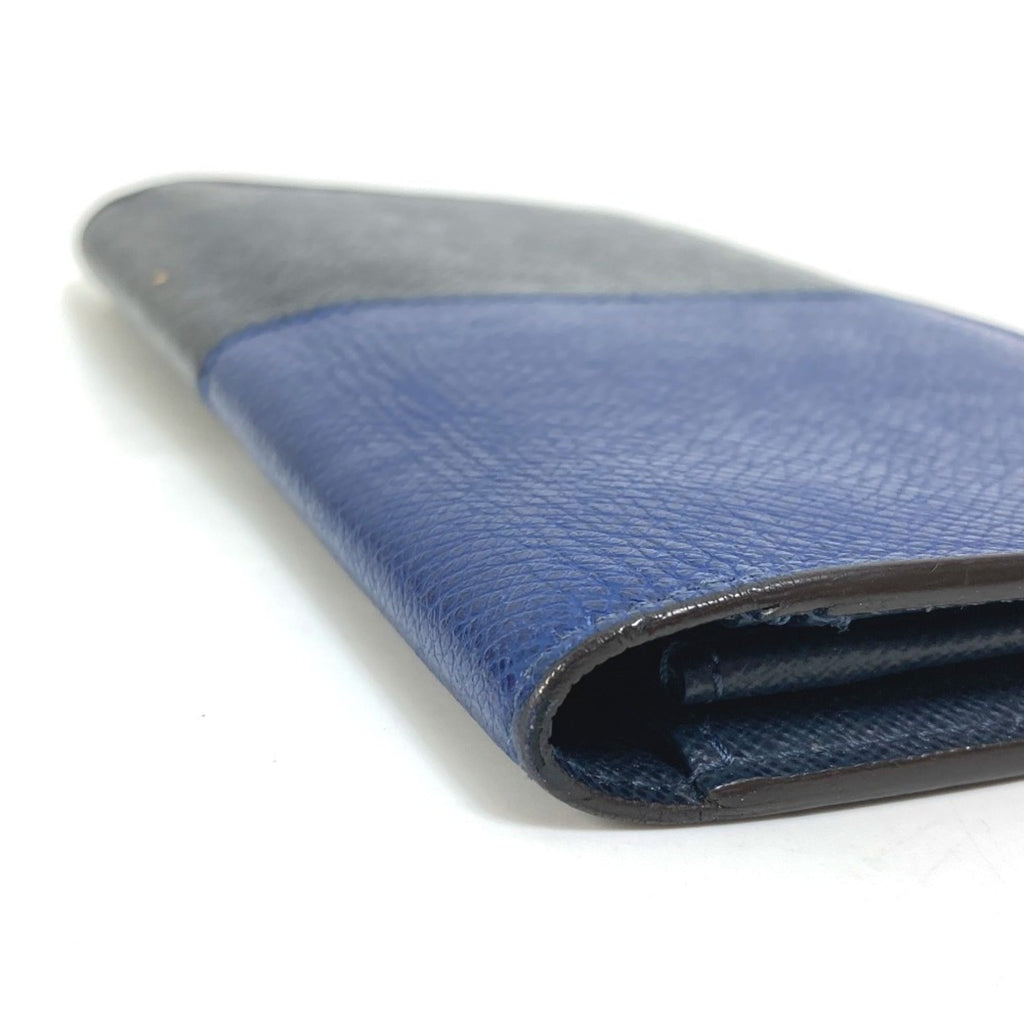 Louis Vuitton Taiga Blue Navy Taiga Leather Long Wallet