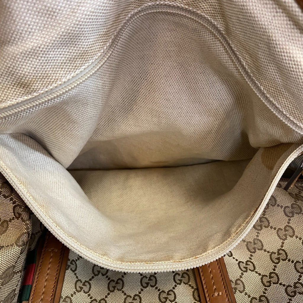 Gucci Brown Canvas Tote Bag (Pre-Owned)