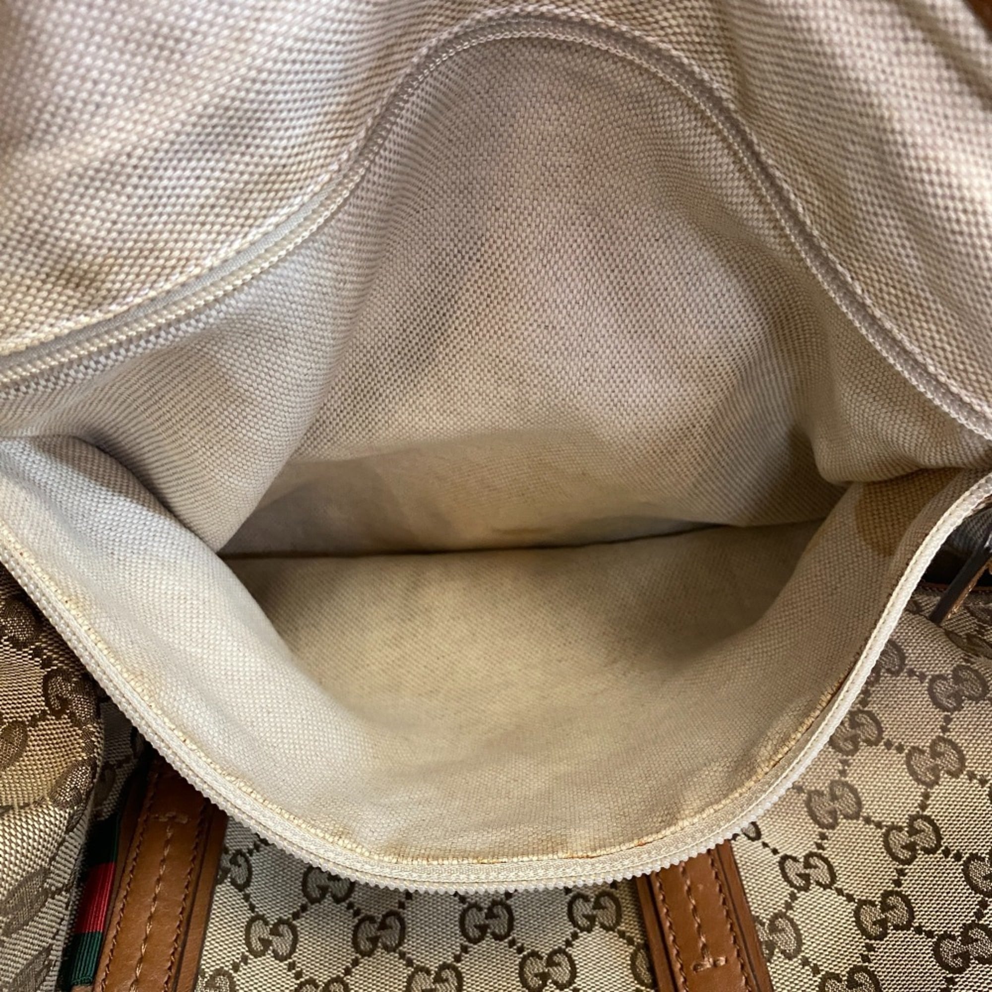 Gucci Brown Canvas Tote Bag (Pre-Owned)