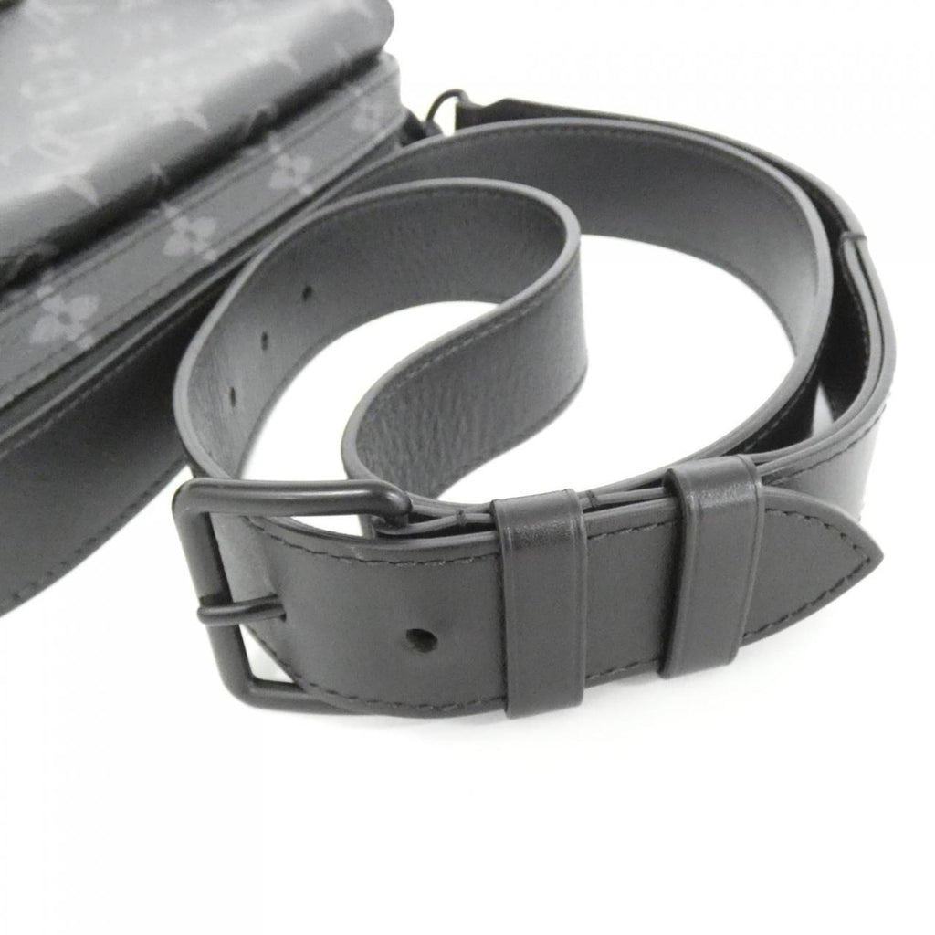 Louis Vuitton Black Coated Canvas Shoulder Bag