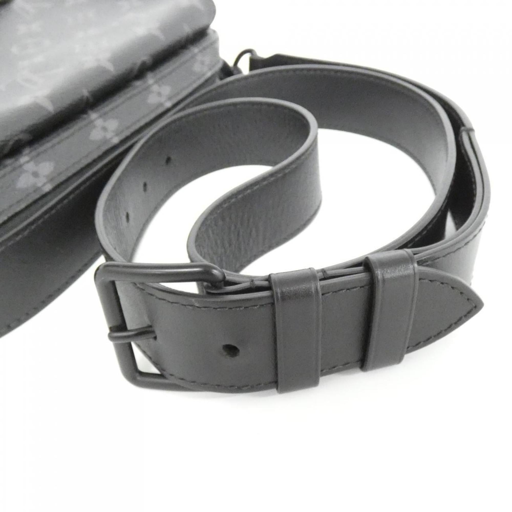 Louis Vuitton Black Coated Canvas Shoulder Bag