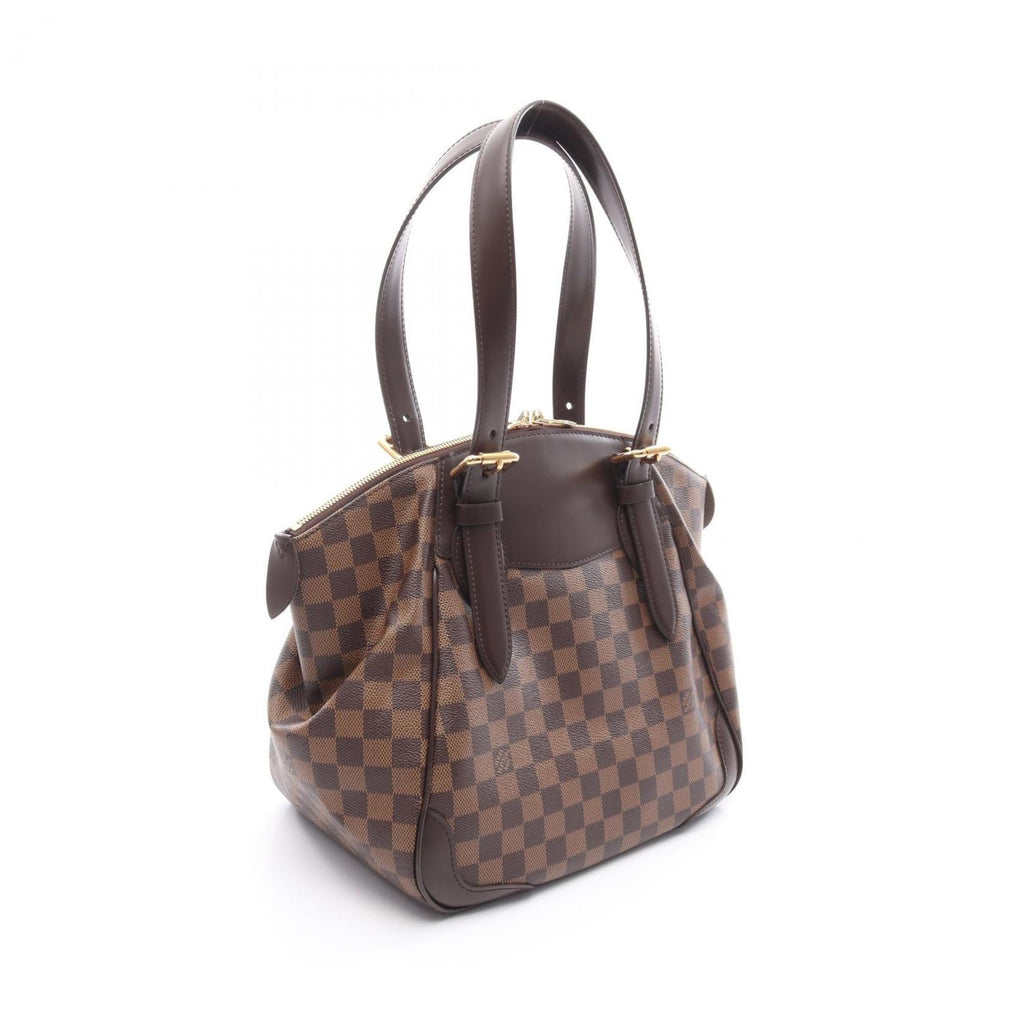 Louis Vuitton Damier Brown Ebene Coated Canvas Leather Shoulder Bag