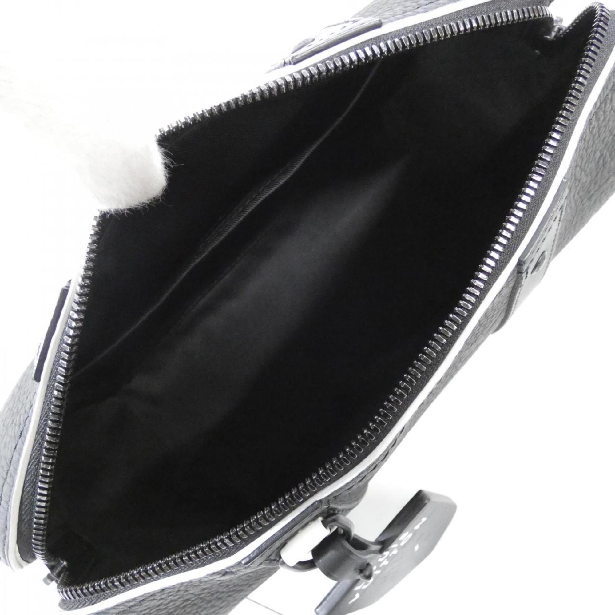 Louis Vuitton Black Leather Shoulder Bag
