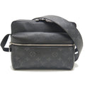 Louis Vuitton Taigarama Noir Pvc Leather Shoulder Bag
