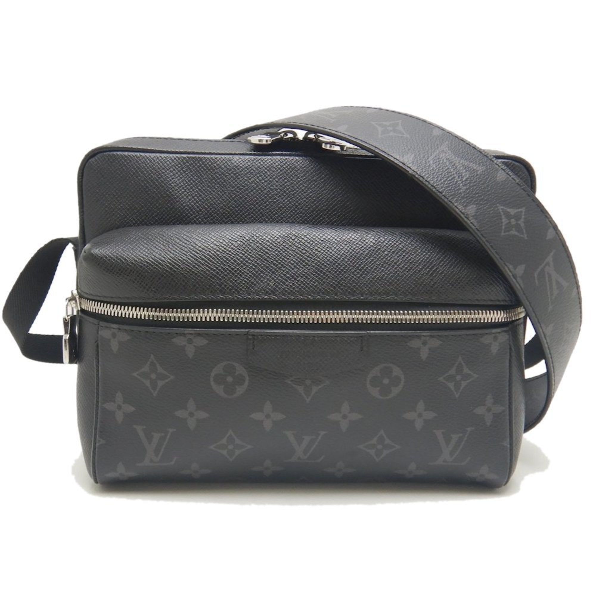 Louis Vuitton Taigarama Noir Pvc Leather Shoulder Bag