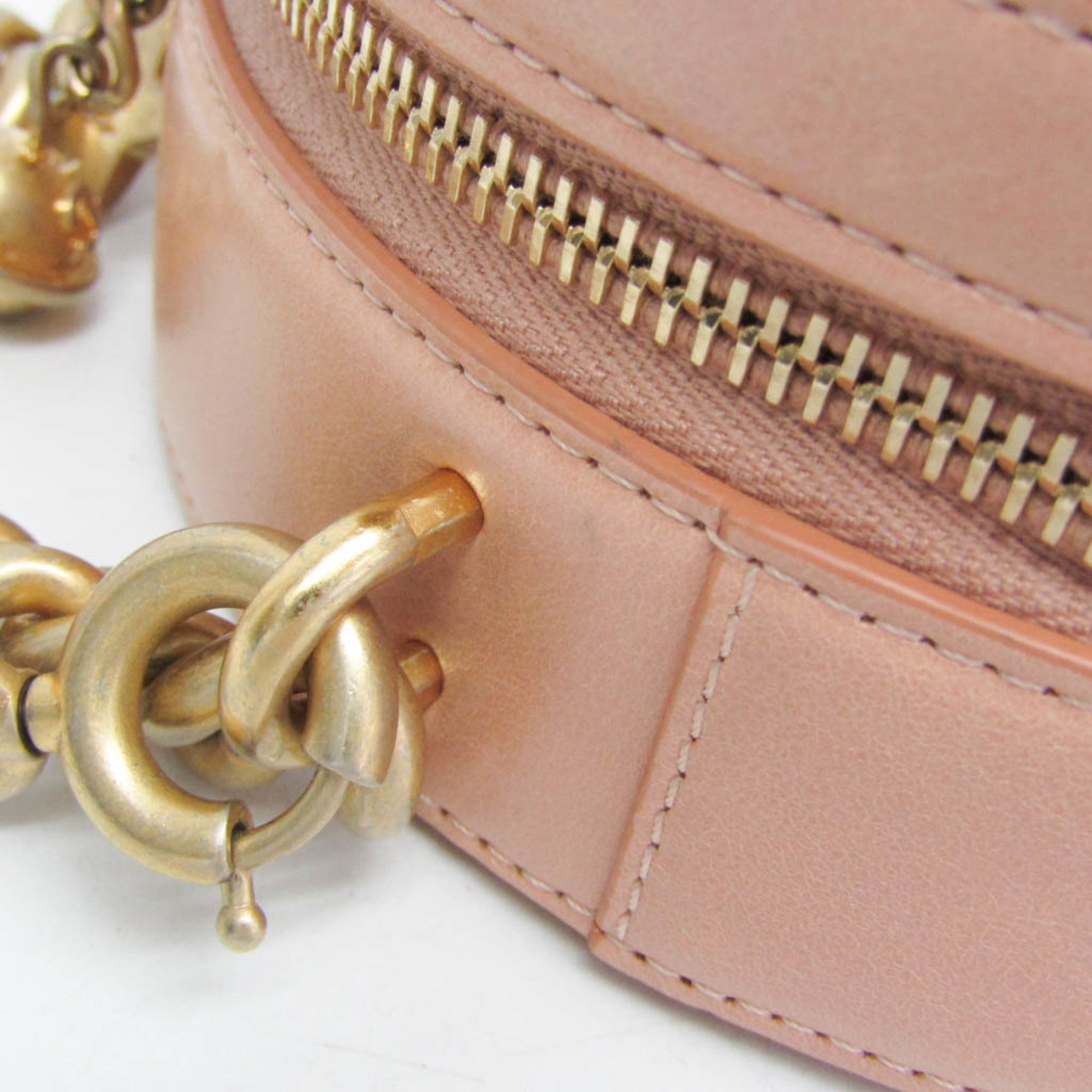 Chanel Round As Earth Crossbody Bag Glazed Calfskin Pink Leather Shoulder Bag Bag