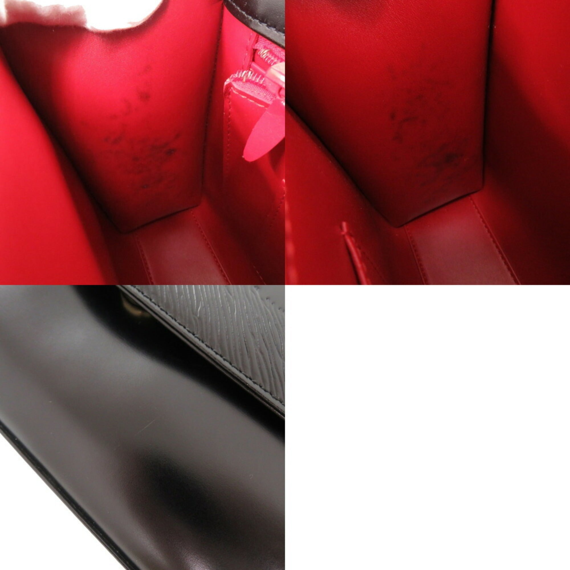 Louis Vuitton Black Leather Handbag