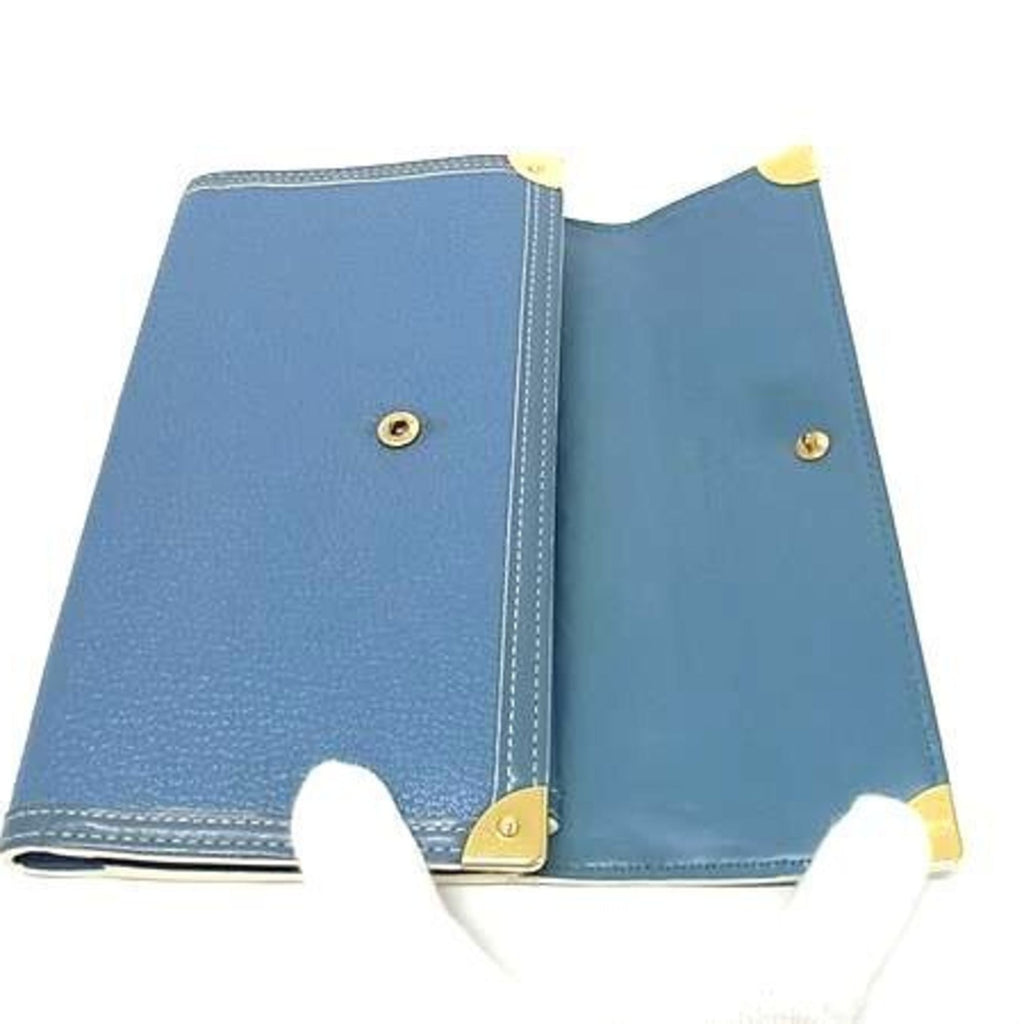 Louis Vuitton Suhali Blue Suhali Leather Coin Purse/Coin Case