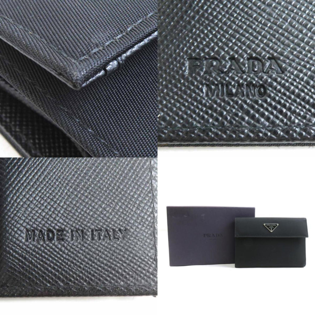 Prada Black Nylon Wallet (Tri-Fold)