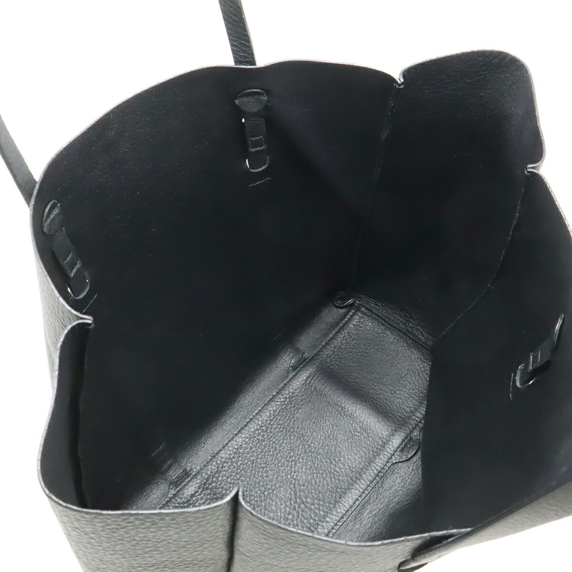 Balenciaga Black Leather Shoulder Bag Tote