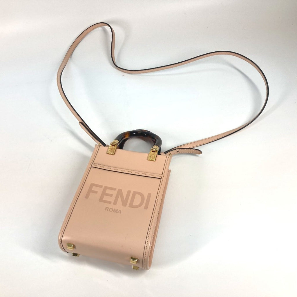 Fendi Beige Leather Handbag