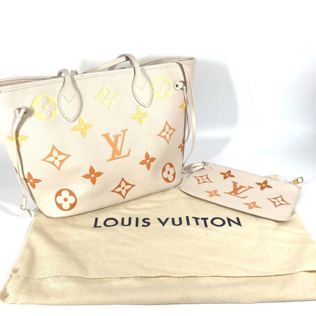 Louis Vuitton Beige Monogram Empreinte Pouch Shoulder Bag Tote Bag