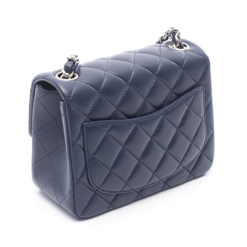 Chanel Navy Leather Shoulder Bag