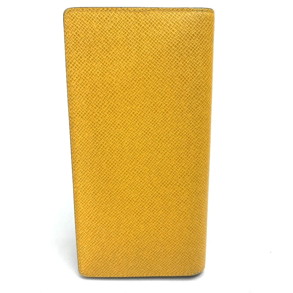 Louis Vuitton Taiga Jaune Yellow Taiga Leather Long Wallet