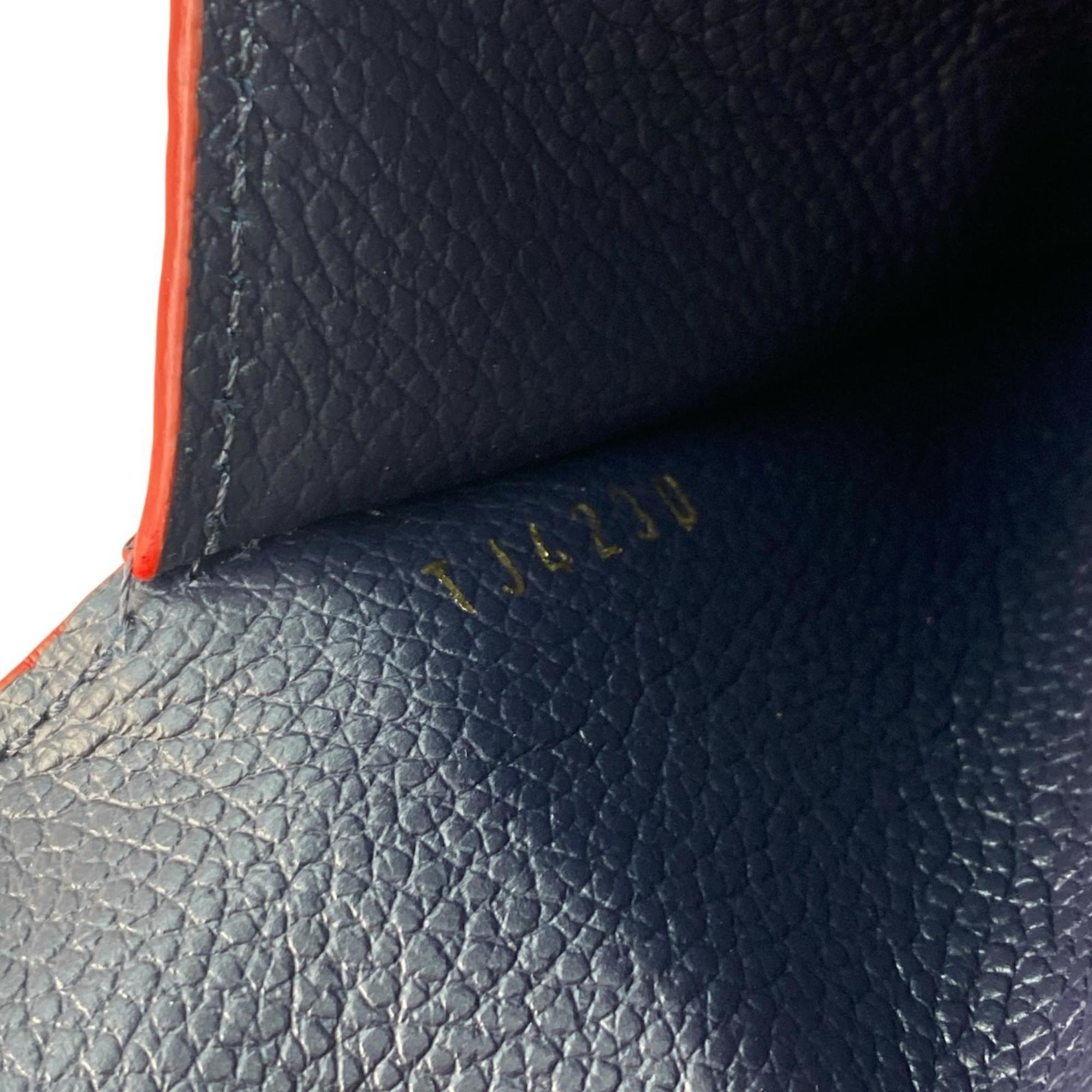 Louis Vuitton Monogram Empreinte Navy Red Color Leather Coin Purse/Coin Case