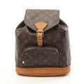Louis Vuitton Brown Coated Canvas Leather Backpack