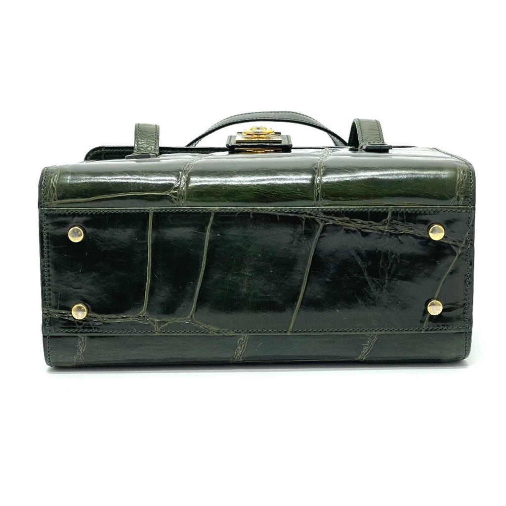 Celine Green Leather Handbag