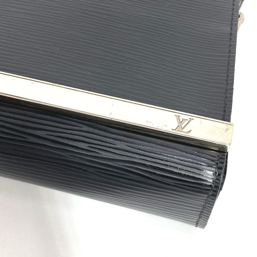 Louis Vuitton Epi Black Noir Epi Leather Clutch Bag Pochette Shoulder Bag