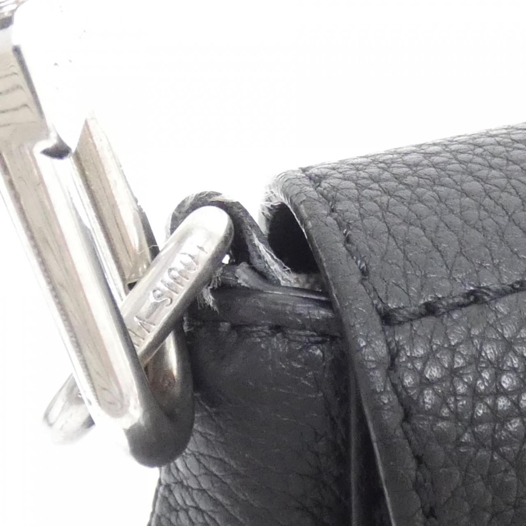Louis Vuitton Black Leather Shoulder Bag