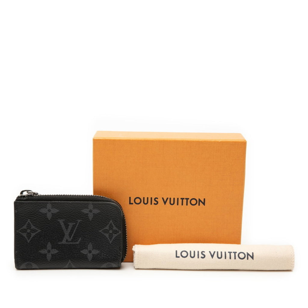 Louis Vuitton Black Pvc Leather Coin Purse/Coin Case