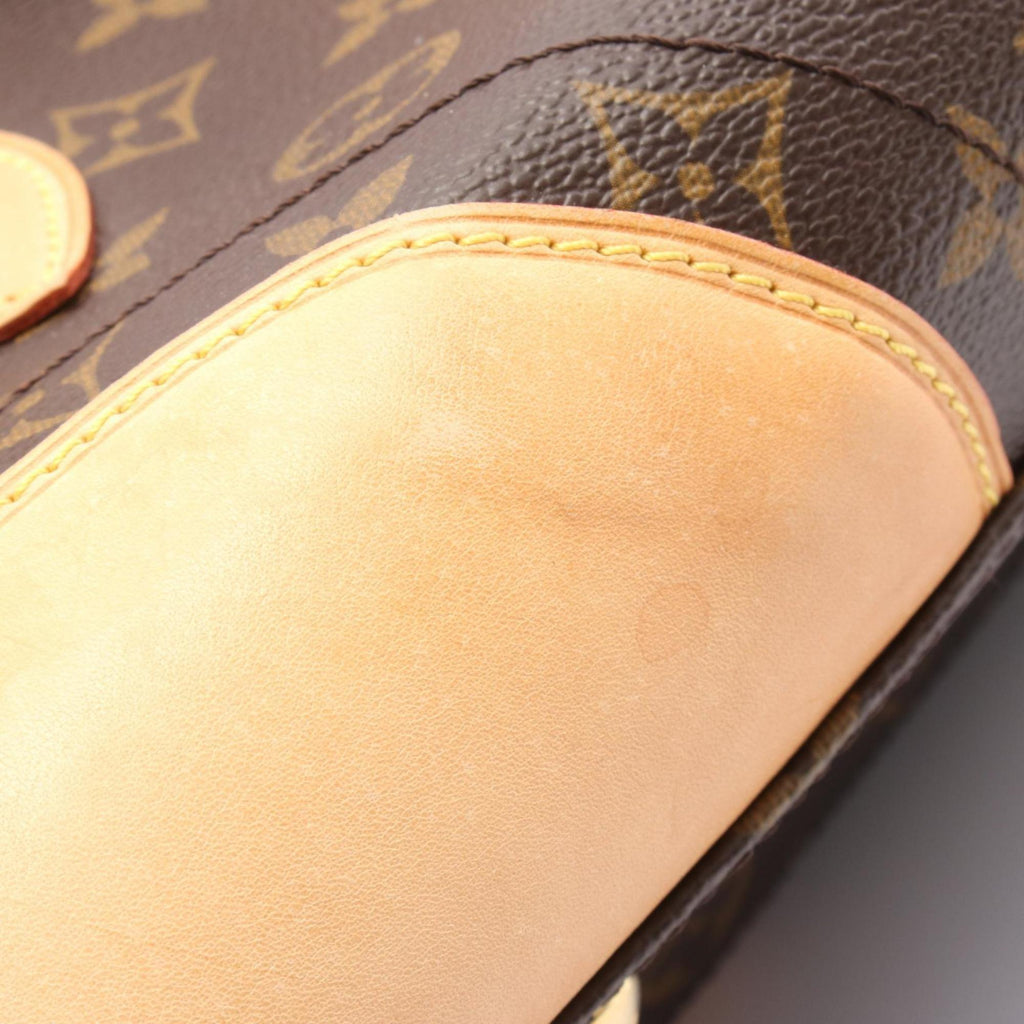 Louis Vuitton Brown Coated Canvas Leather Shoulder Bag