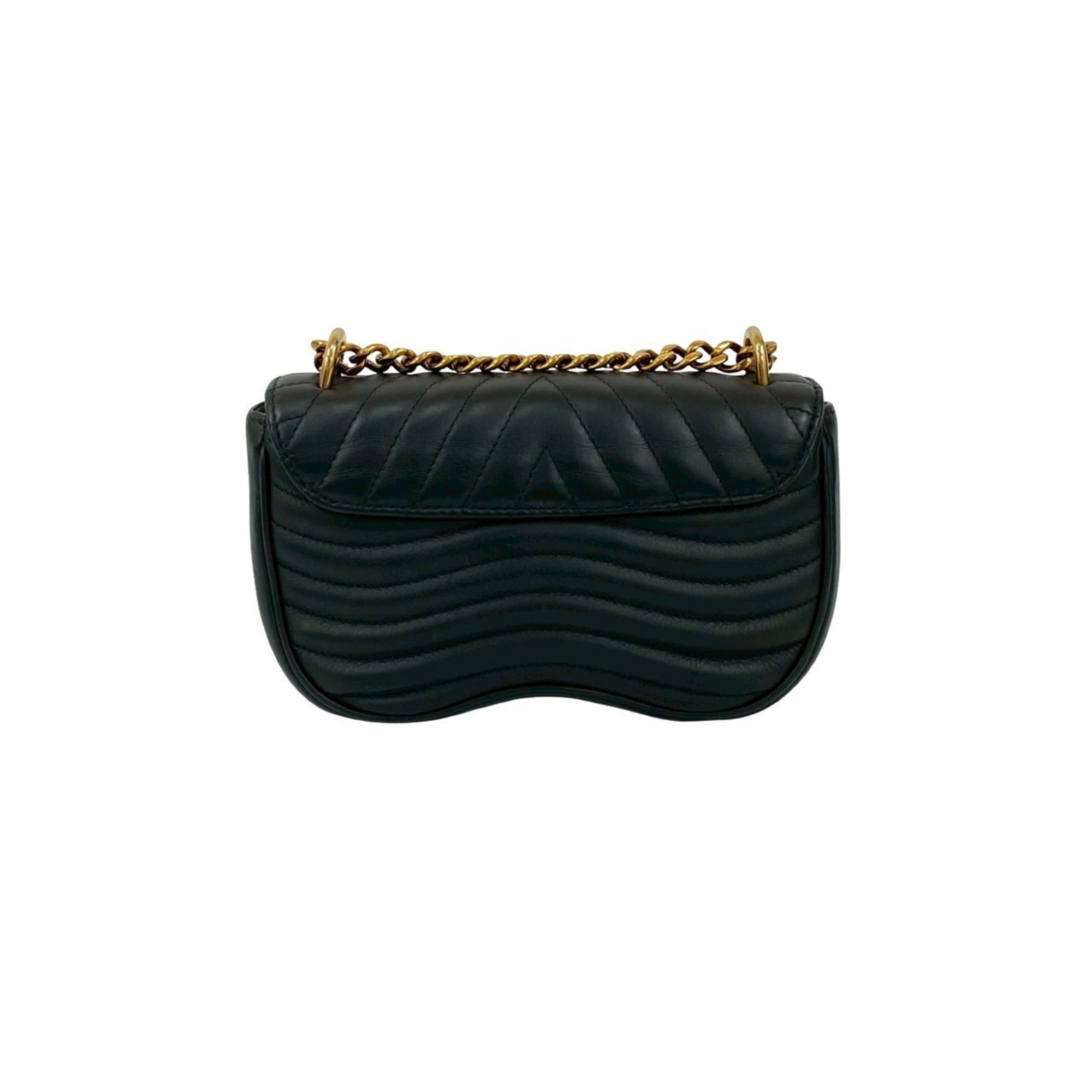 Louis Vuitton Black Leather Handbag Shoulder Bag