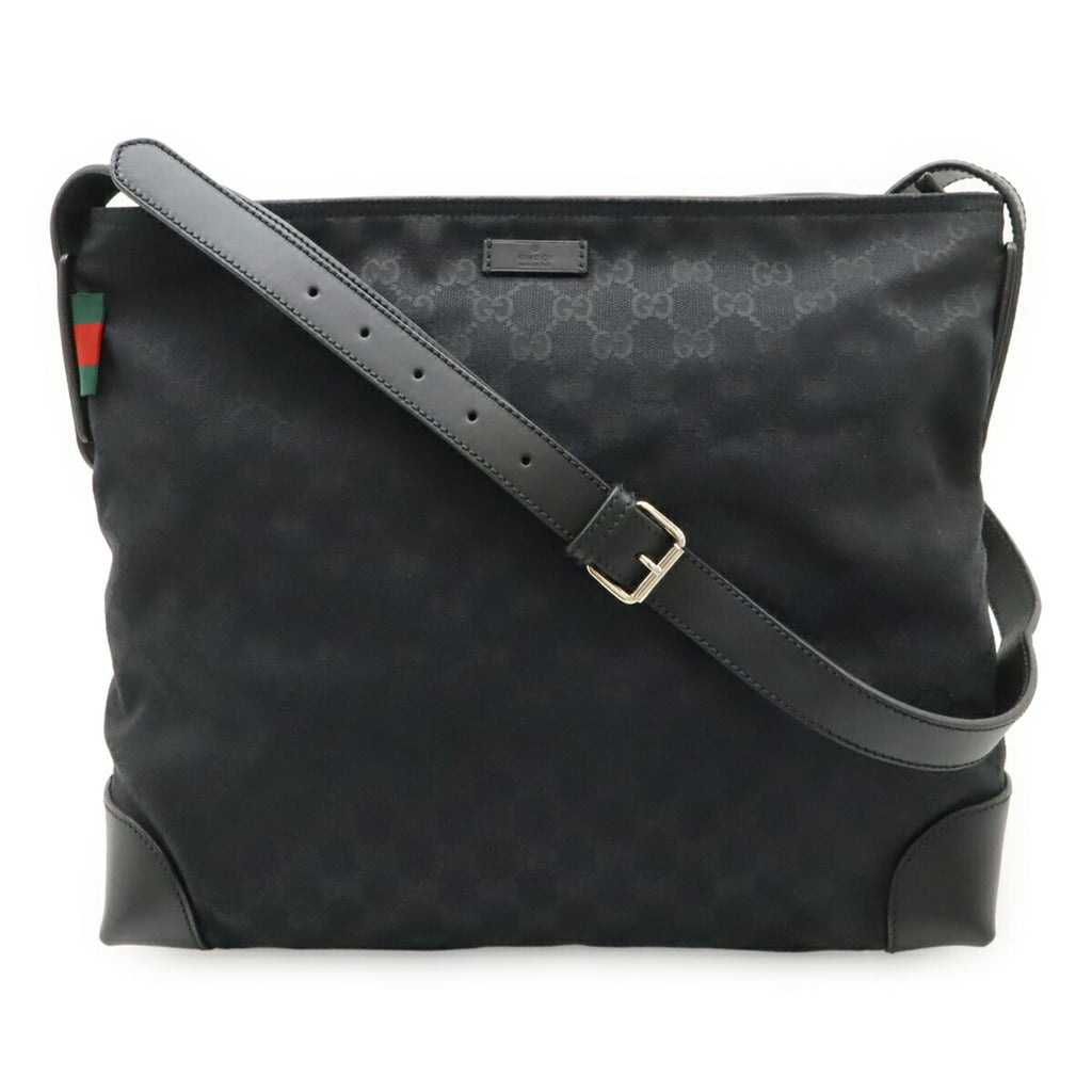 Gucci Black Green Red Color White Yellow Gg Canvas Shoulder Bag (Pre-Owned)
