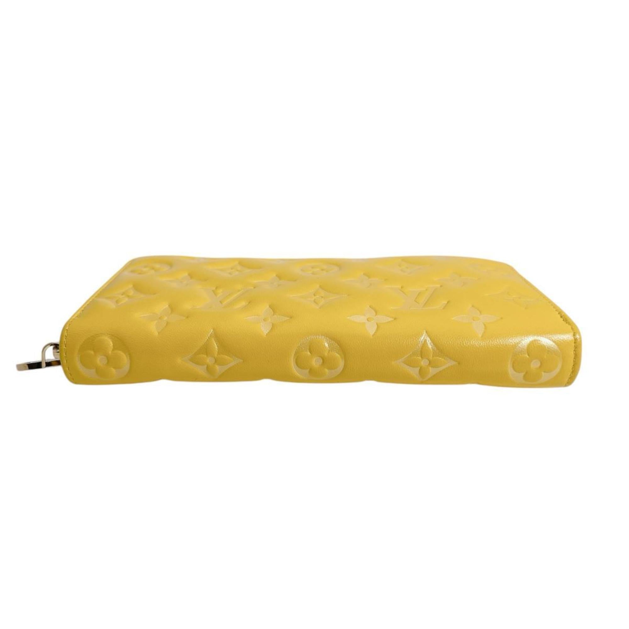 Louis Vuitton Monogram Empreinte Yellow Monogram Empreinte Long Wallet