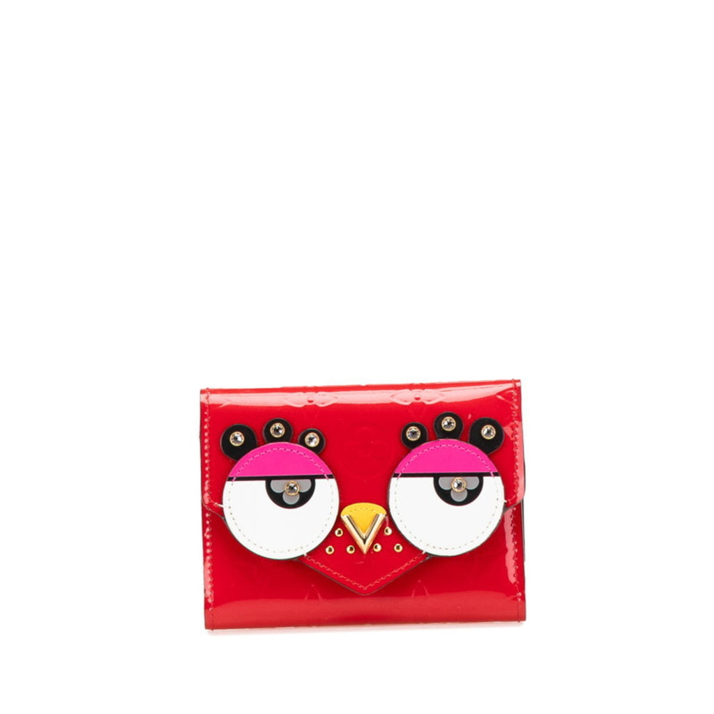 Louis Vuitton Cerise Monogram Red Color Leather Bill Wallet (Tri-Fold)