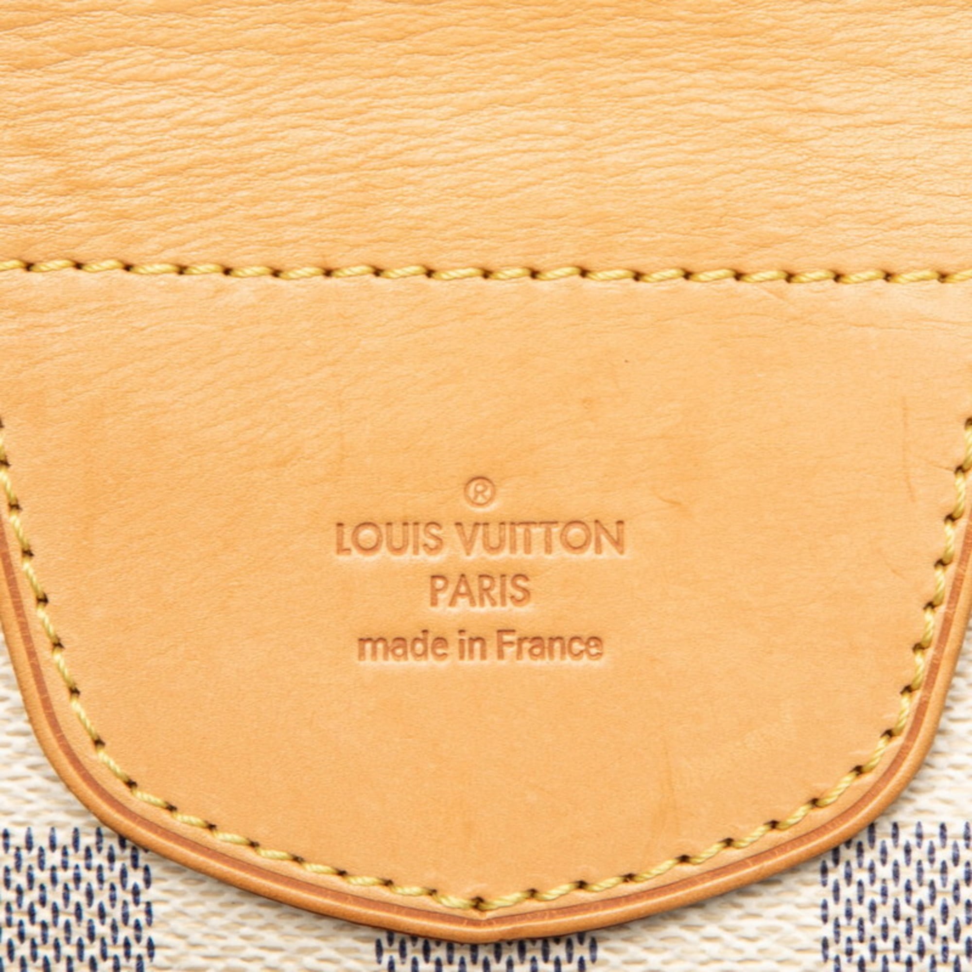 Louis Vuitton White Damier Azur Handbag Tote Bag