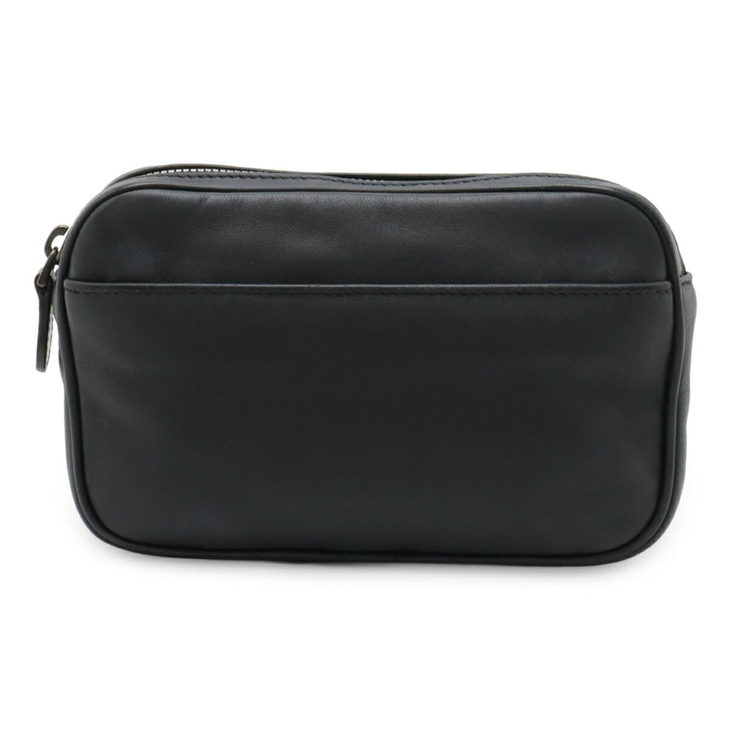 Bottega Veneta Black Intrecciato Fanny Pack Pouch