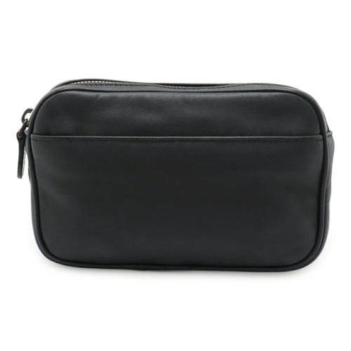 Bottega Veneta Black Intrecciato Fanny Pack Pouch