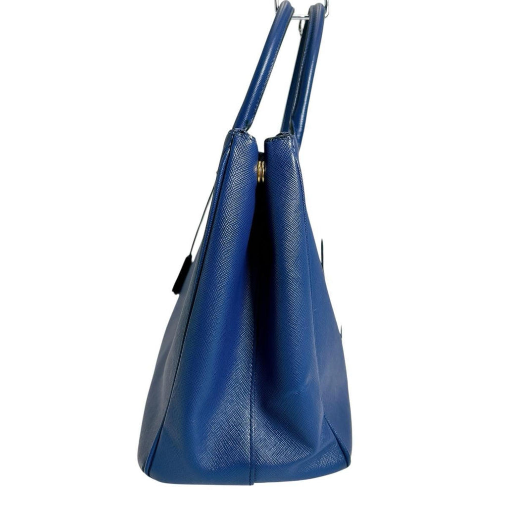 Prada Blue Leather Handbag Shoulder Bag