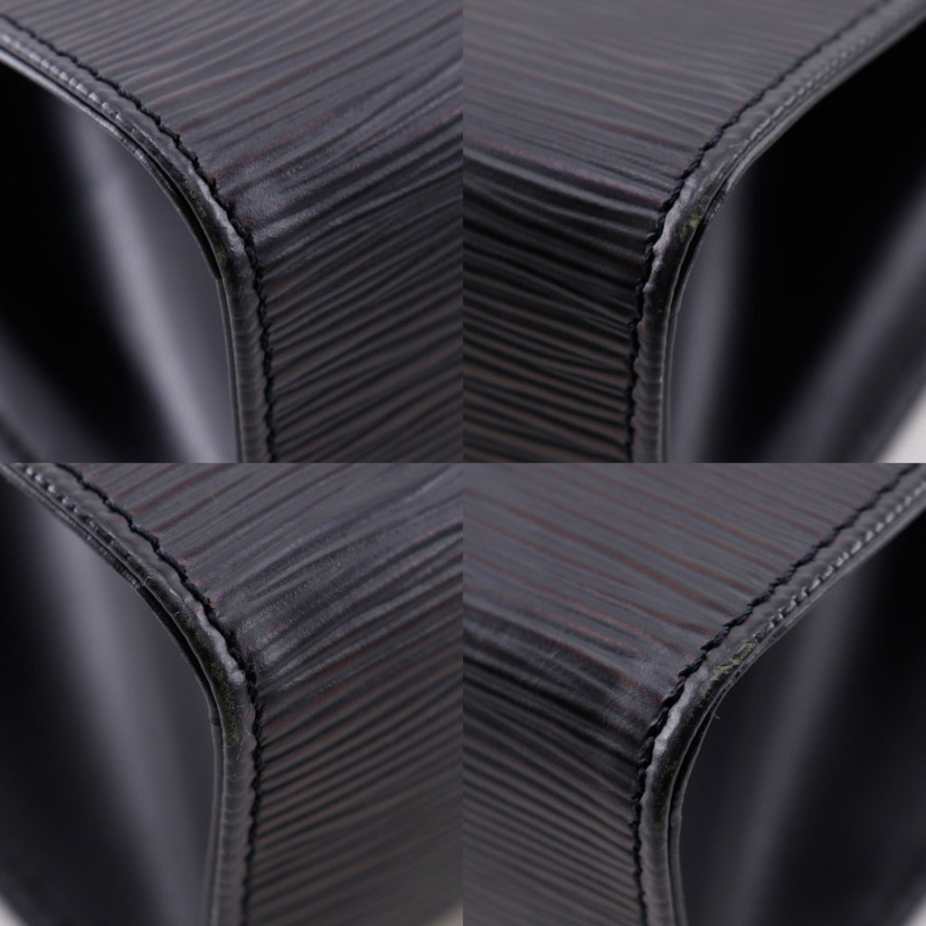 Louis Vuitton Black Noir Epi Leather Shoulder Bag