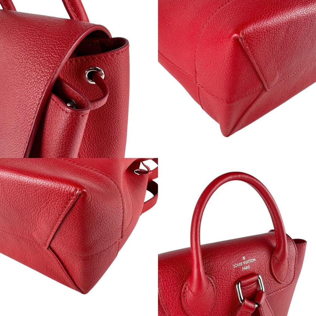 Louis Vuitton Red Color Leather Backpack