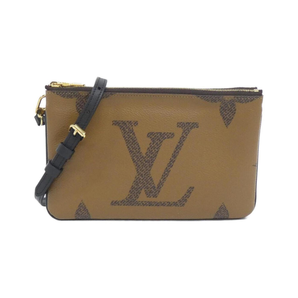 Louis Vuitton Marron Coated Canvas Pochette Shoulder Bag