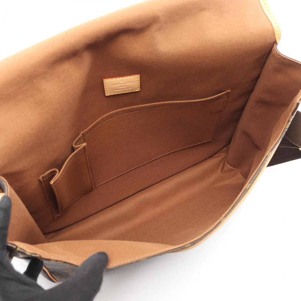 Louis Vuitton Brown Coated Canvas Monogram Leather Handbag Shoulder Bag