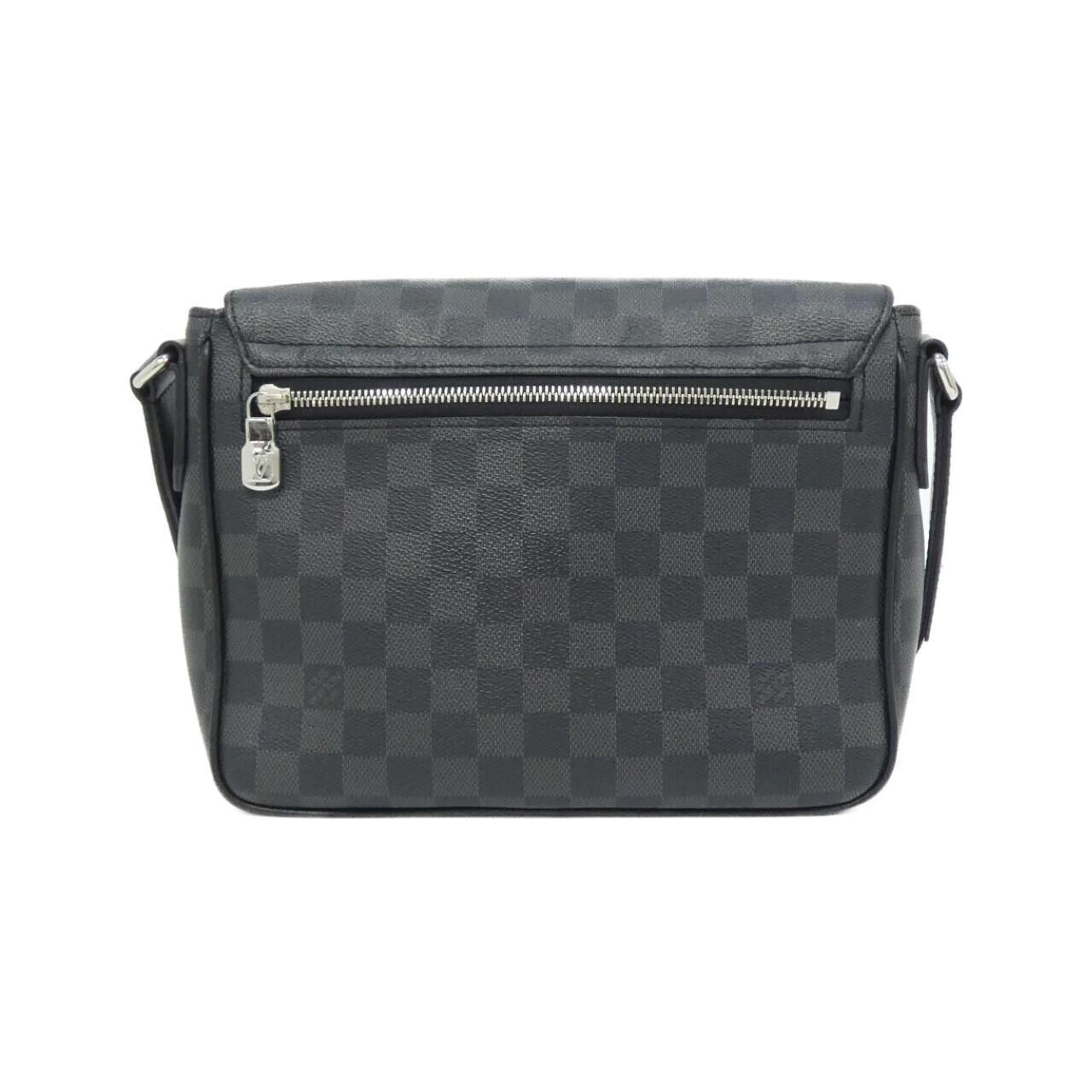 Louis Vuitton Graphite Coated Canvas Shoulder Bag