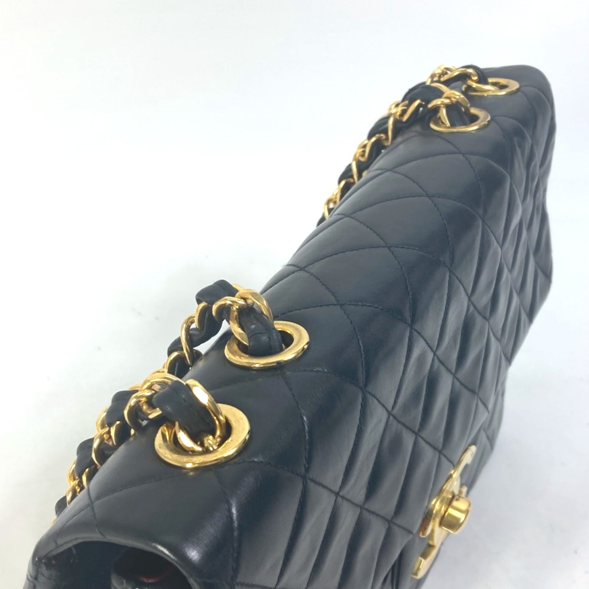 Chanel Black Leather Shoulder Bag