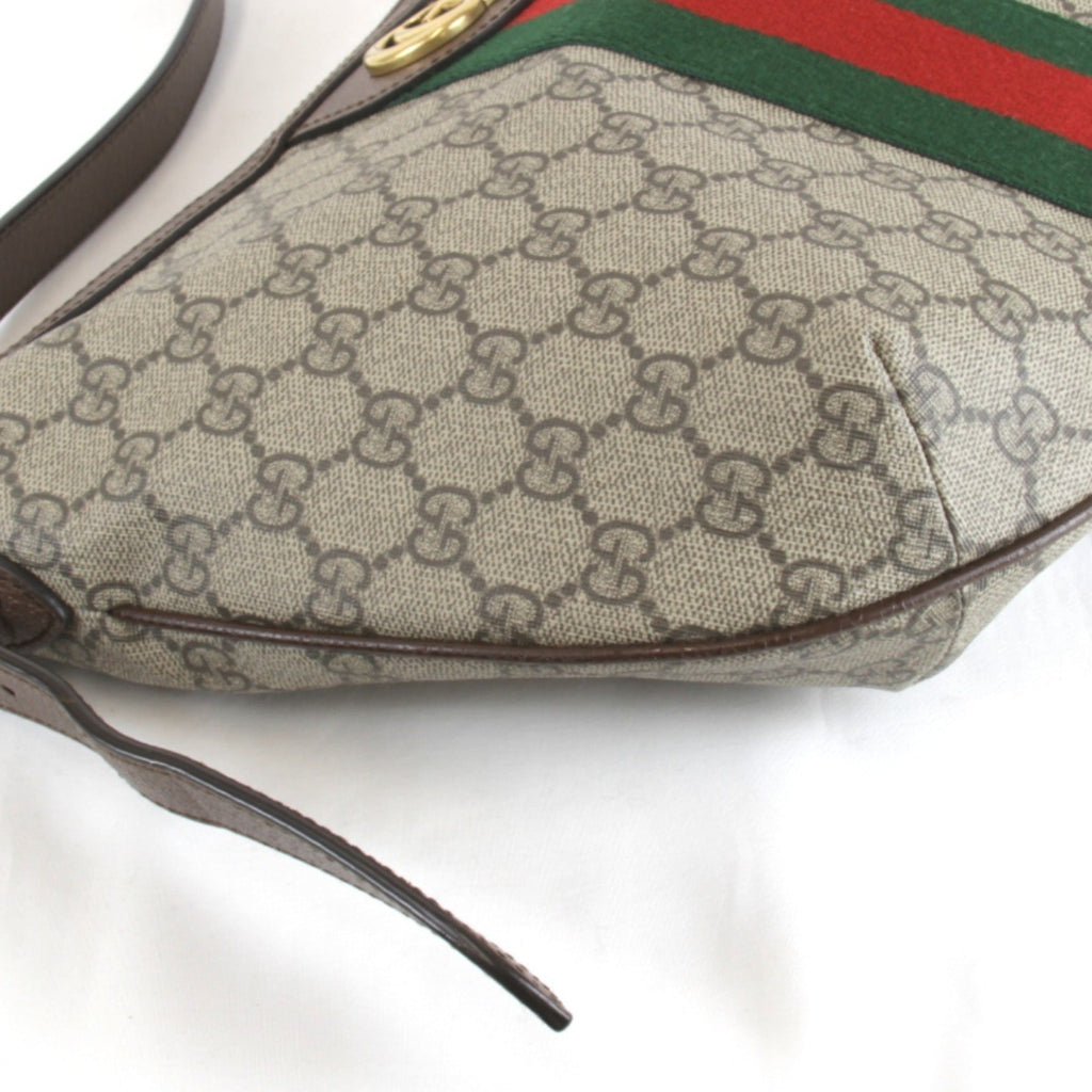 Gucci Ophidia Brown Gg Supreme Shoulder Bag (Pre-Owned)