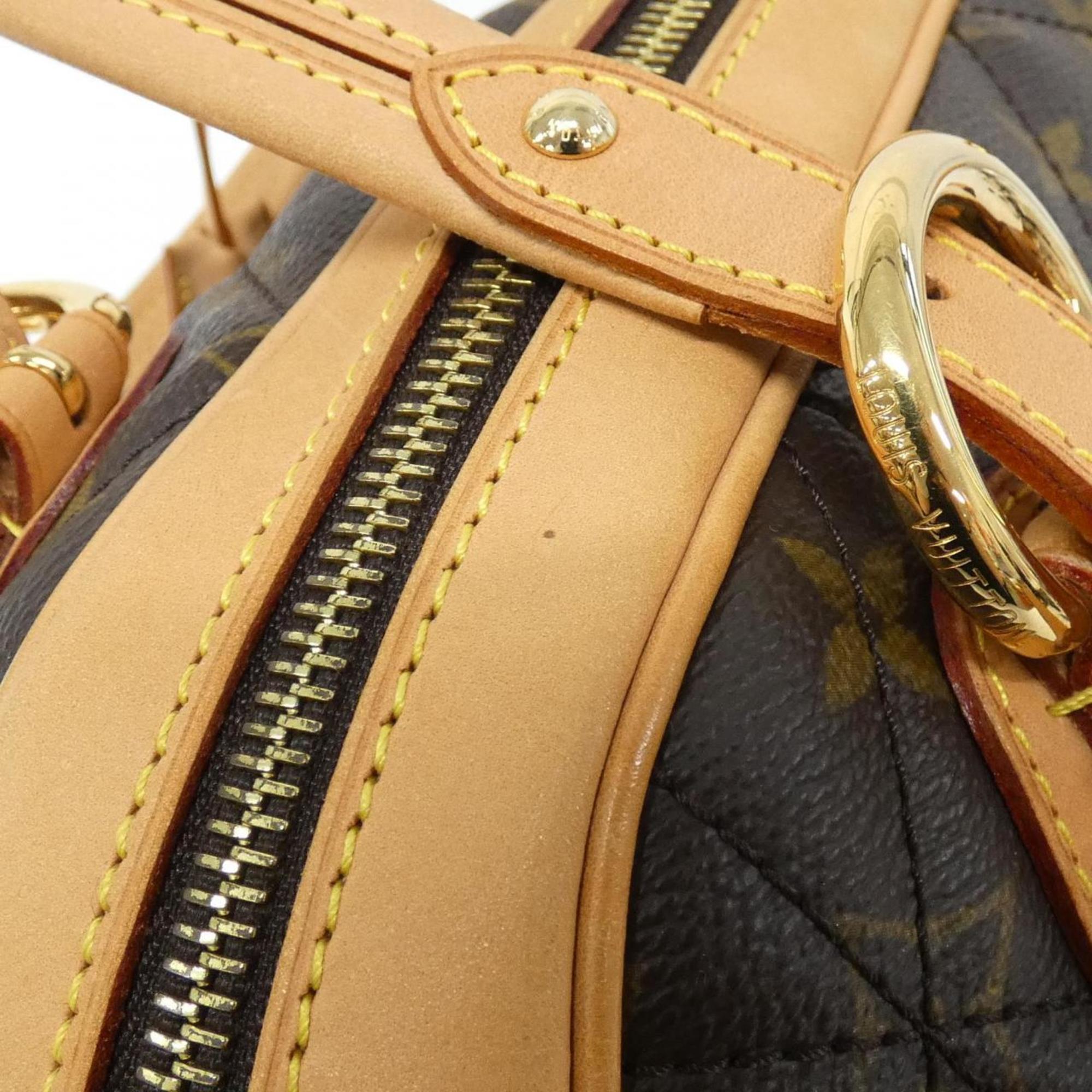 Louis Vuitton Marron Coated Canvas Handbag