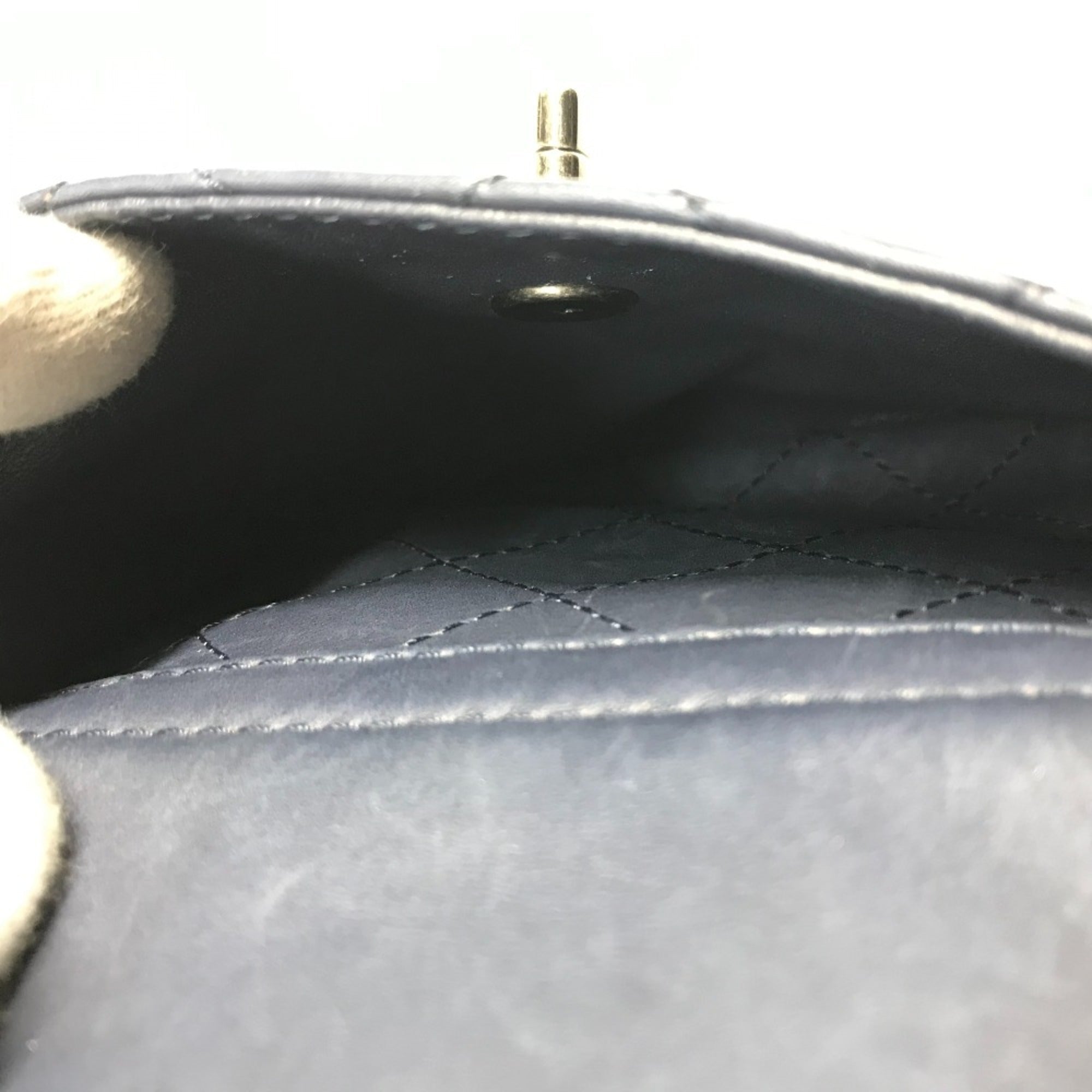 Chanel Blue Leather Shoulder Bag